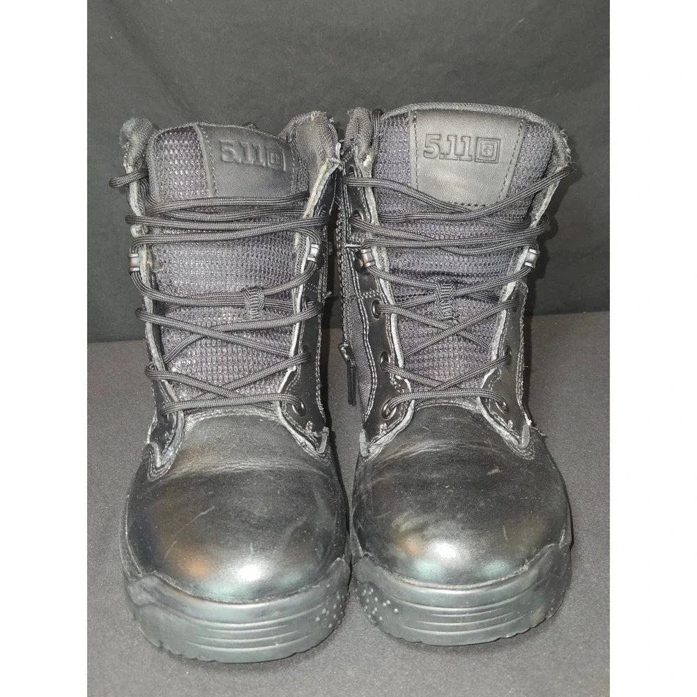 5.11 ATAC 2.0 6 Black Side Zip Tactical Boots Men's Size 7‎